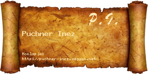 Puchner Inez névjegykártya